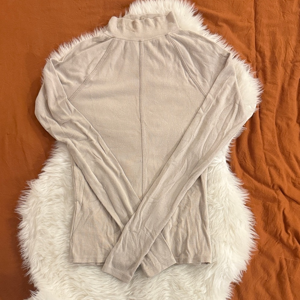 Joah Brown Beige Long Sleeve Tee
